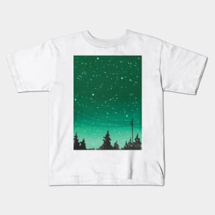 Green galaxy Kids T-Shirt